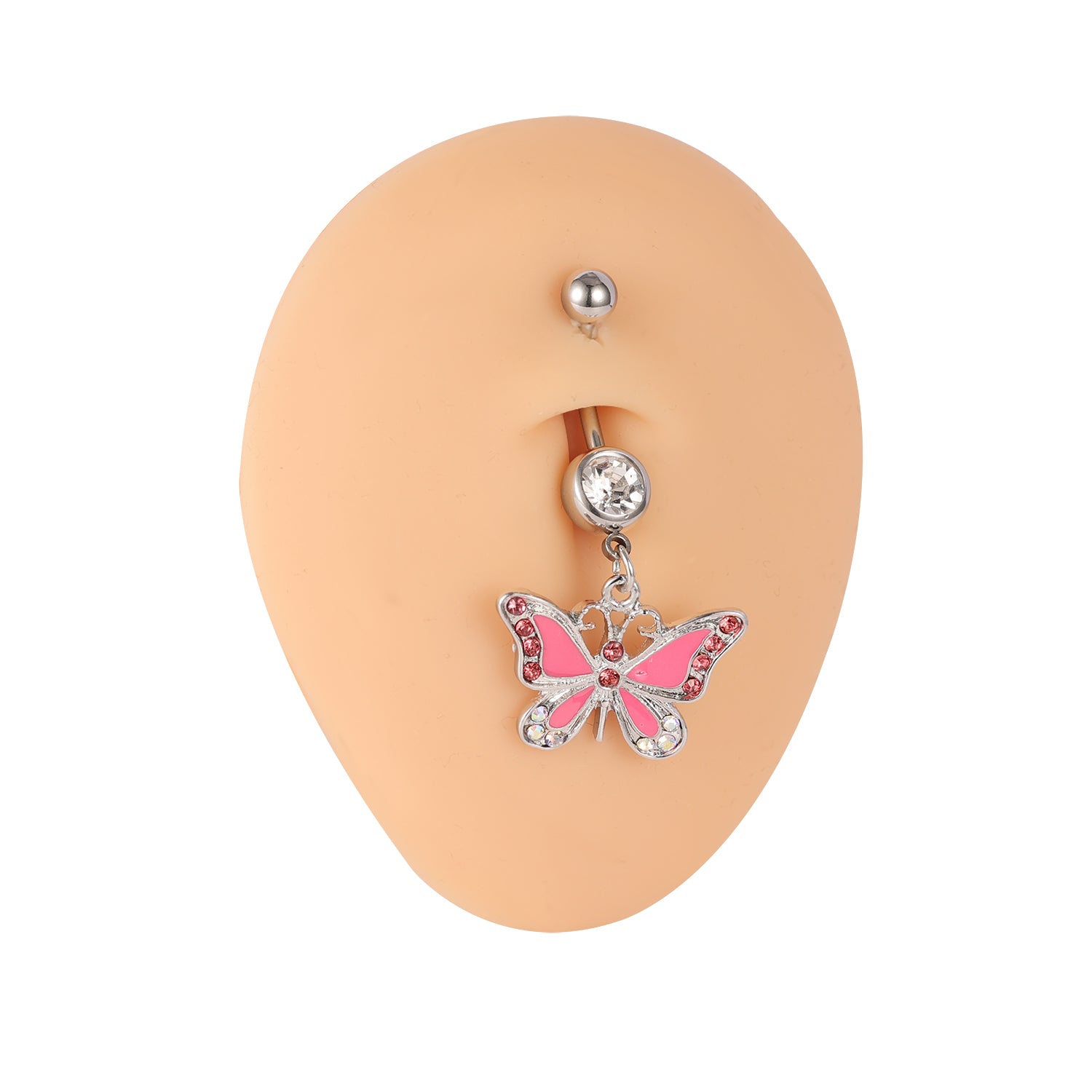 14G-Pink-Butterfly-Belly-Rings-Shiny-Zirconal-Navel-Piercing-Stainless-Steel-Navel-Belly-Button-Rings