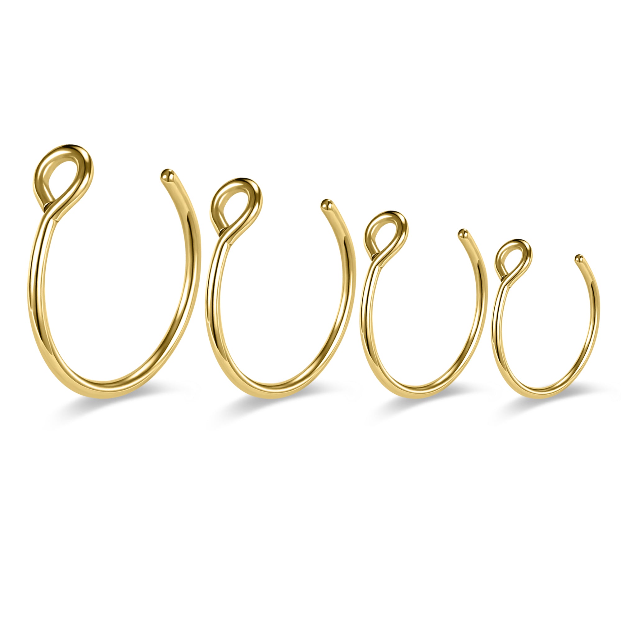 4-Pcs-Set-20G-Open-End-Nose-Rings-C-Shaped-Septum-Rings-Stainless-Steel-Ear-Cartilage-Tragus-Conch-Helix-Piercing