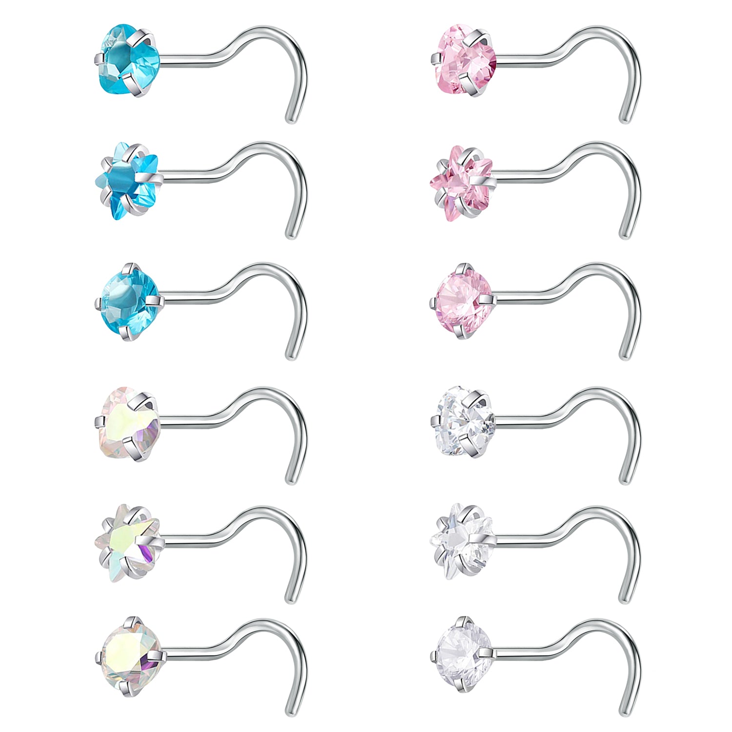 nose rings with crystals