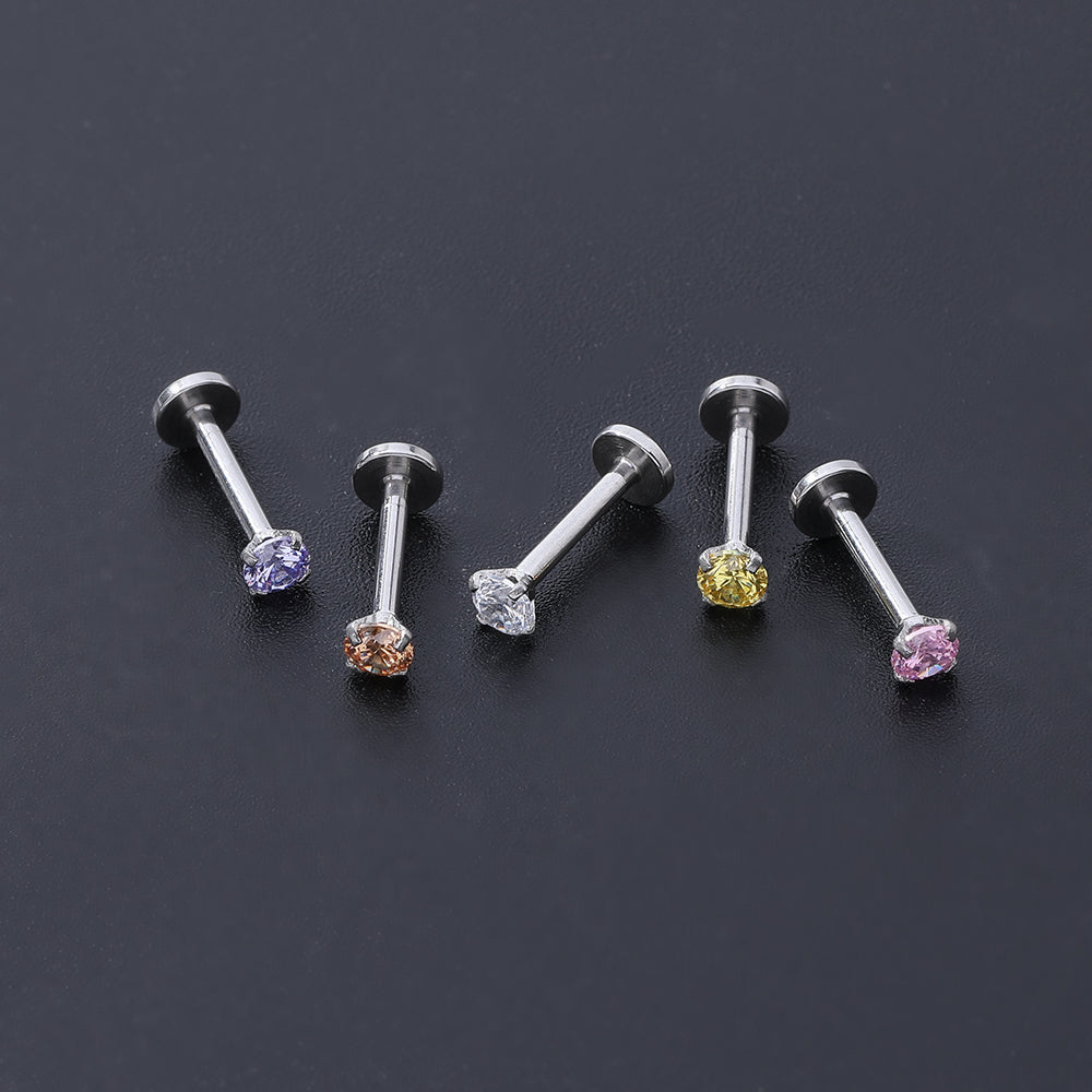 20 Pcs Labret Monroe Lip Piercing Rings Crystal Cartilage Piercing Earrings-Economic Set