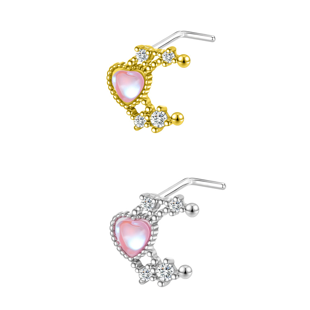 20G-White-Zircon-Nose-Studs-Piercing-Pink-Heart-L-Shape-Nose-Rings-Gold-Silver-Plated-Nostril-Piercing