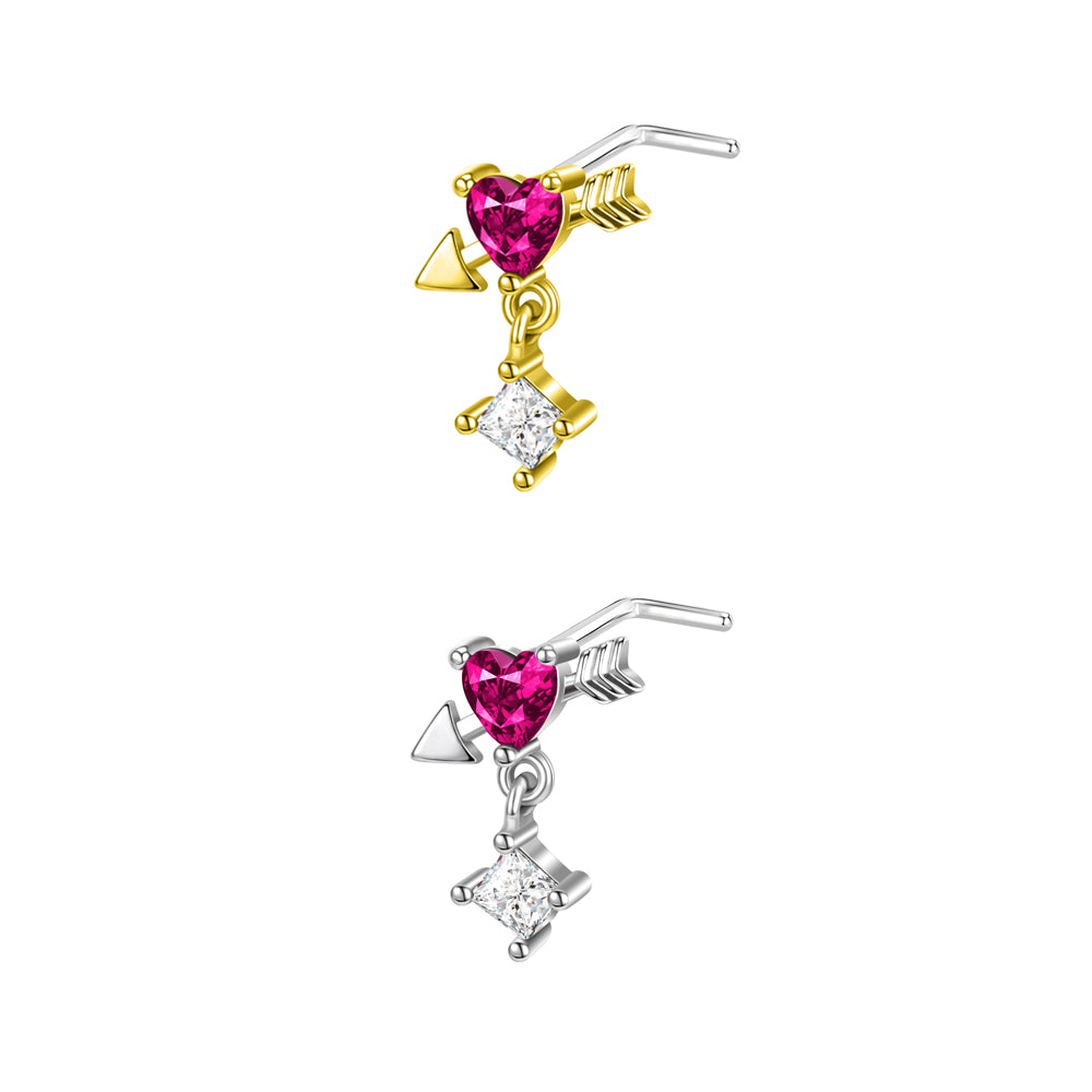 20G-White-Red-Zircon-Nose-Studs-Piercing-L-Shape-Nose-Rings-Gold-Silver-Plated-Nostril-Piercing