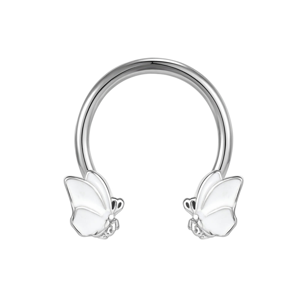 16G-Glowing-Butterfly-BCR-Nose-Rings-Horseshoe-Nose-Septum-Rings-Stainless-Steel-Septum-Clicker-Piercing