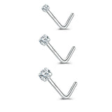 20G-White-Zircon-Nose-Studs-Piercing-L-Shape-Nose-Rings-18K-Plated-Nostril-Piercing