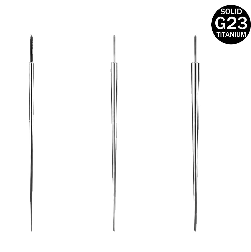 ZS G23 Titanium Insertion Pin Taper for Piercings Kit Push in Earrings Body Piercing Assistant Tools