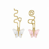 16g-gold-stainless-steel-u-shaped-nose-clip-drop-butterfly-pink-white-fake-nose-ring