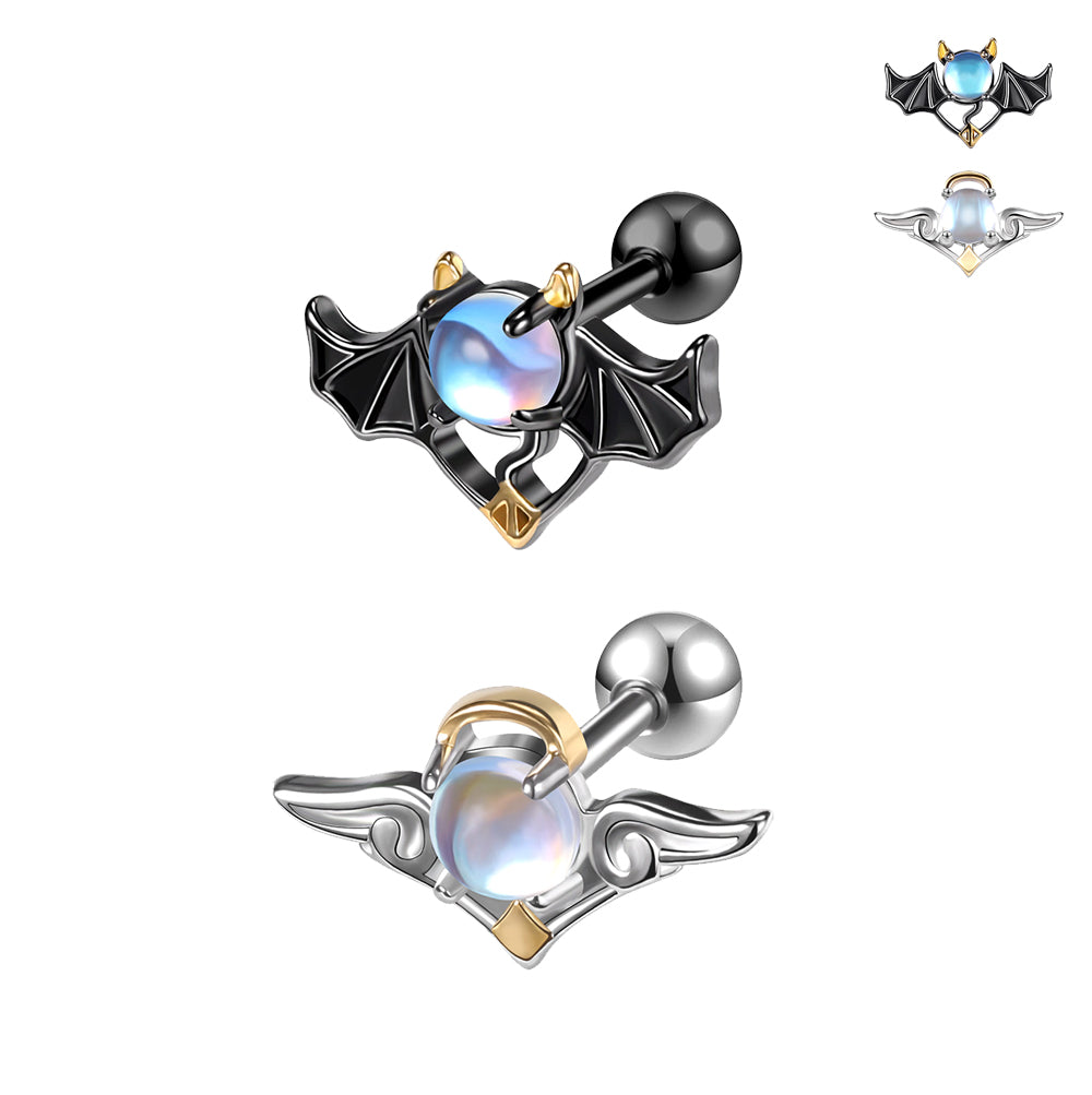 16g-demon-angel-insert-stone-stud-earring-silver-black-tragus-helix-conch-piercing