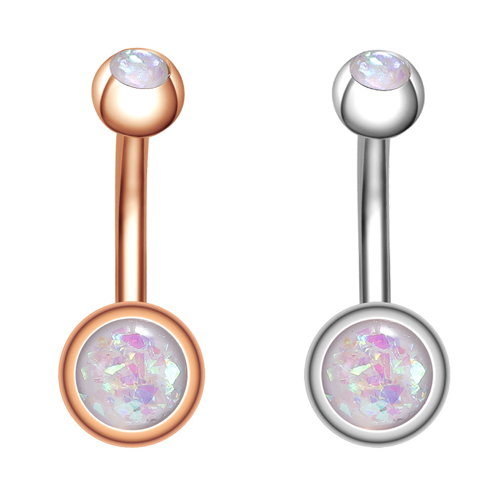 14g-opal-belly-button-rings-rose-gold-double-ball-belly-navel-piercing-jewelry