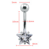 Star-Shaped-Prong-Set-Belly-Button-Rings