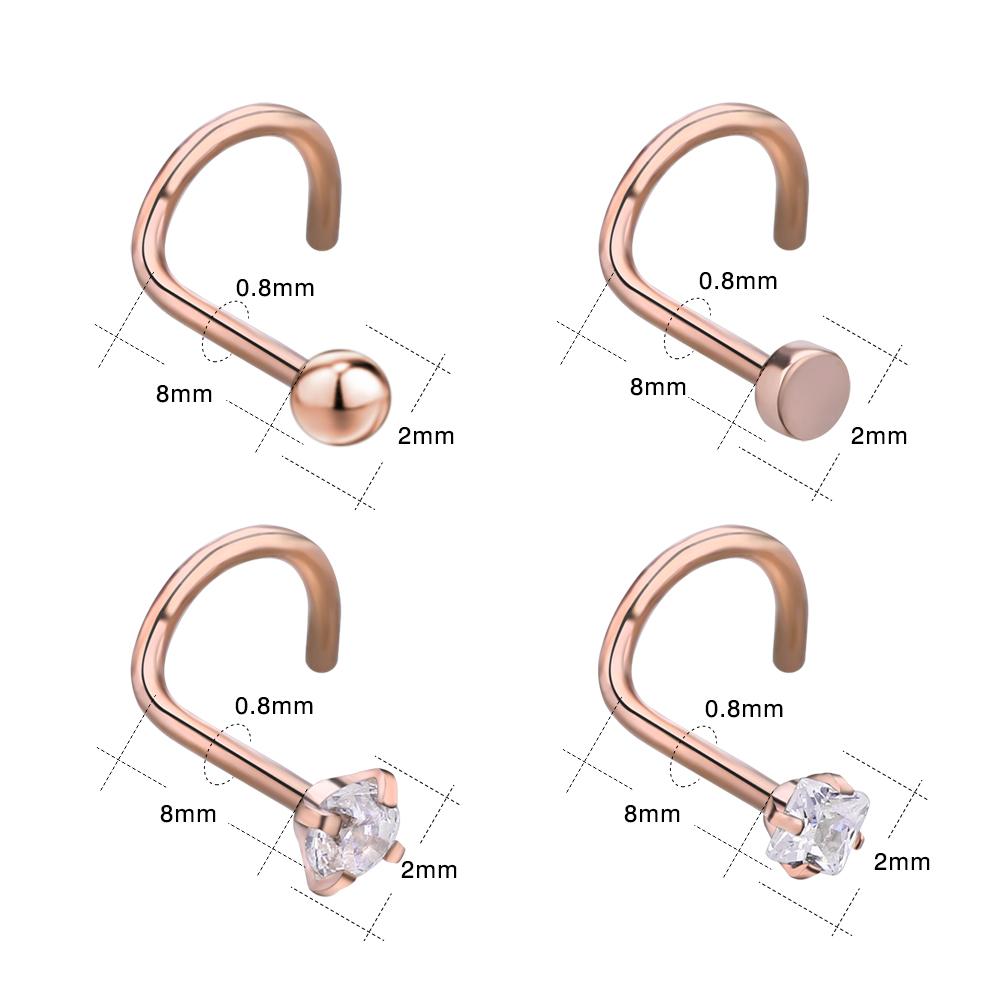 20g-Thin-Rose-Gold-Nose-Rings-Piercing-Crystal-Zirconia-Curve-Nose-Studs-body-jewelry-size