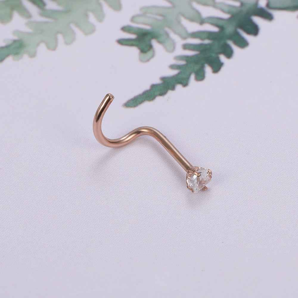 Handmade Filigree Nose Rings in Rose Gold – Clementine & Co. Jewelry