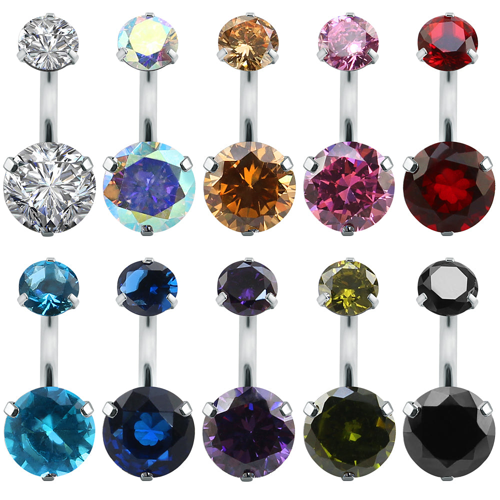 14g-double-jeweled-prong-set-belly-button-rings-cubic-zirconia-belly-navel-piercing-jewelry