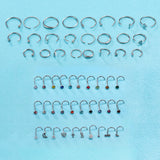 54-Pcs-Set-20g-Stainless-Steel-Nose-Rings-Crystal-Nose-Screw-Piercing-Economic-Set