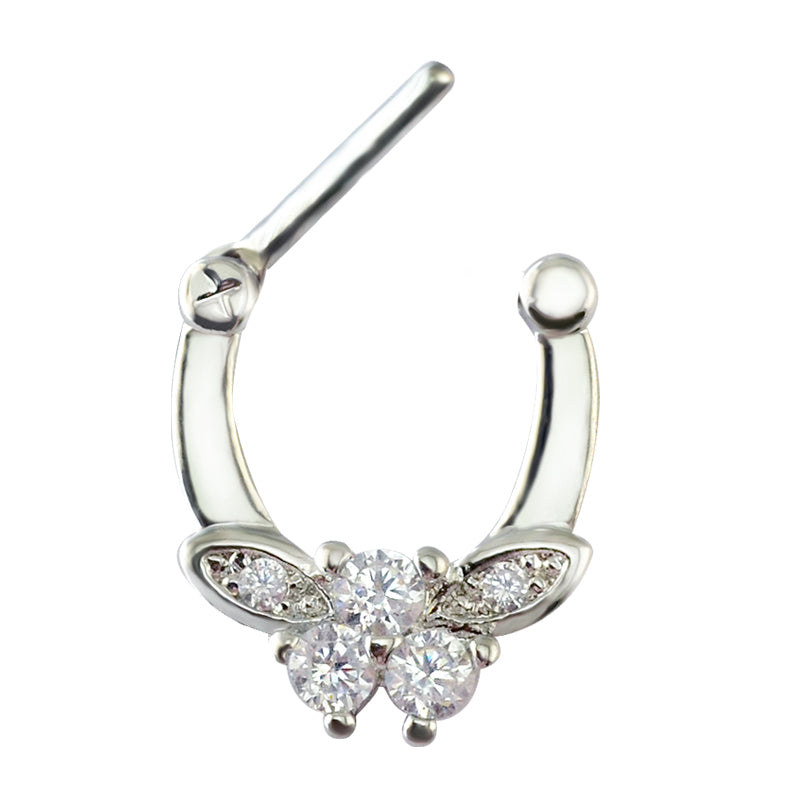 Butterfly-Zirconia-Nose-Septum-Ring-16G-Cartilage-Piercing