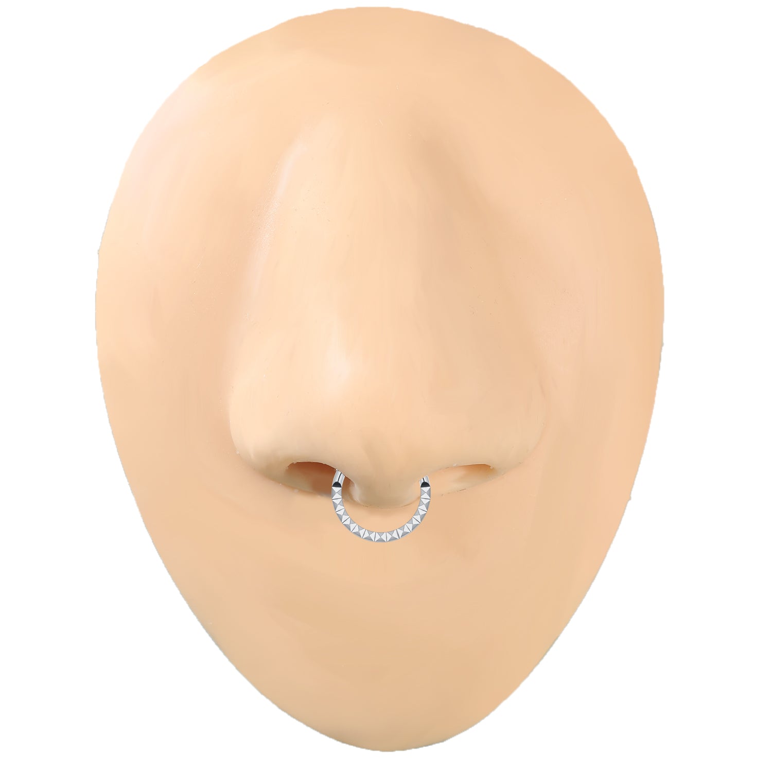 16G G23 Titanium Nose Septum Clicker Silver Gold Color Conch Helix Cartilage Piercing