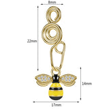 16g-gold-u-shaped-nose-clip-white-yellow-bee-pendant-fake-nose-ring