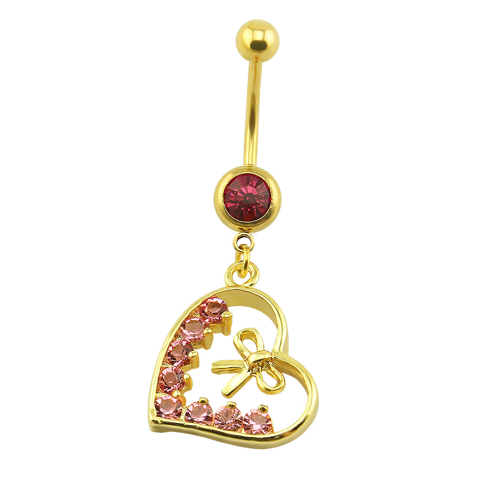 14g-Gold-Plated-Heart-Belly-Button-Rings-Pink-Zircon-Dangle-Belly-Rings-Jewelry