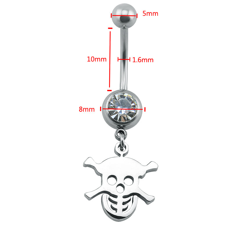 14g-Skull-Stainless-Steel-Belly-Button-Rings-Cubic-Zirconia-Dangle-Navel-Ring-Piercing-Jewelry