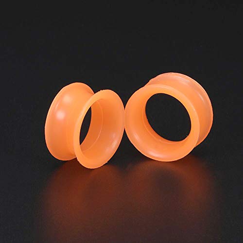 9 Pair Silicone Flexible Thin Ear Plugs Tunnels Double Flared Expander Ear Gauges-Economic Set