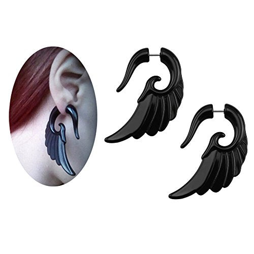 5~11 Pairs 16g Tribal Spiral Fake Gauges Acrylic Ear Tapers Fake plugs Horn-Economic Set
