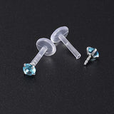 10-12Pcs 16G Bioflex Labret Monroe Lip Ring Helix Tragus Cartilage Piercing Earrings -Economic Set