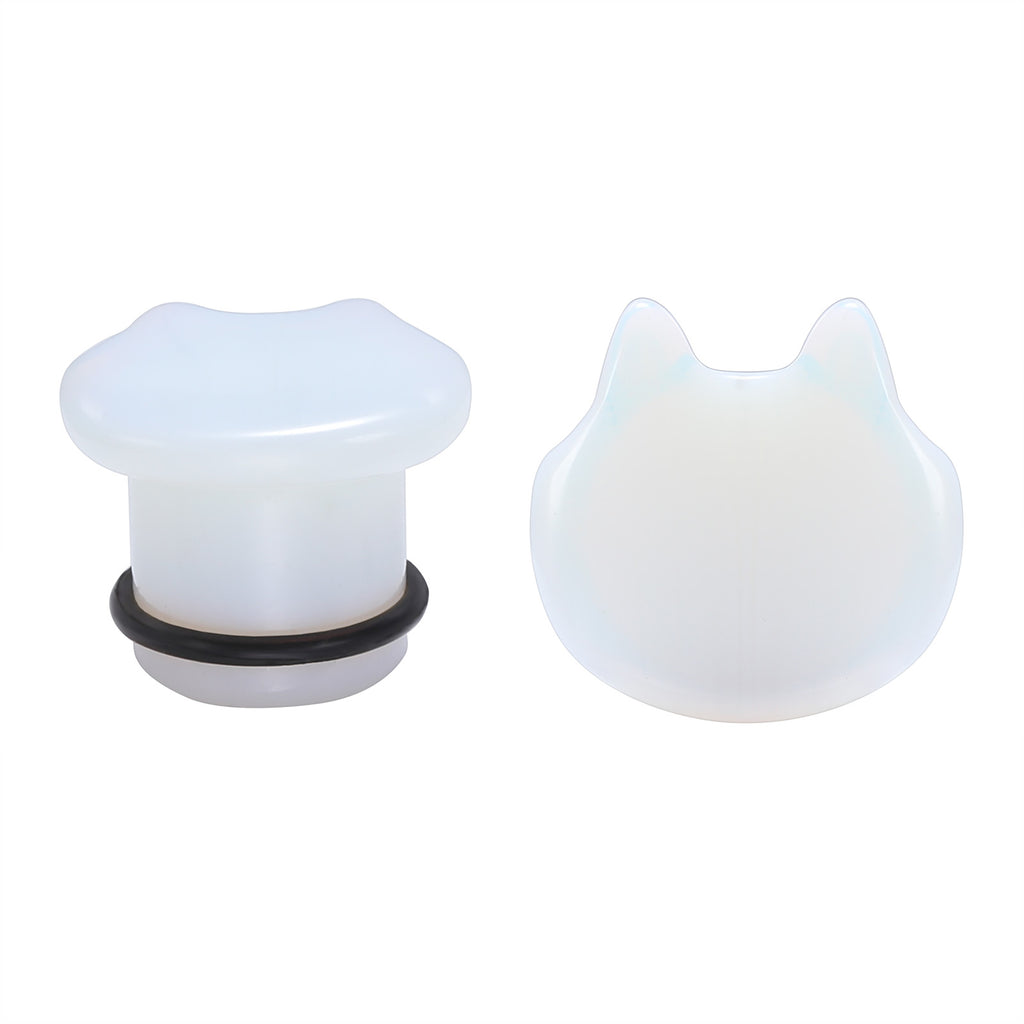 6-16mm-cute-cat-white-opalite-stone-ear-plug-gauge-single-flare-ear-expander