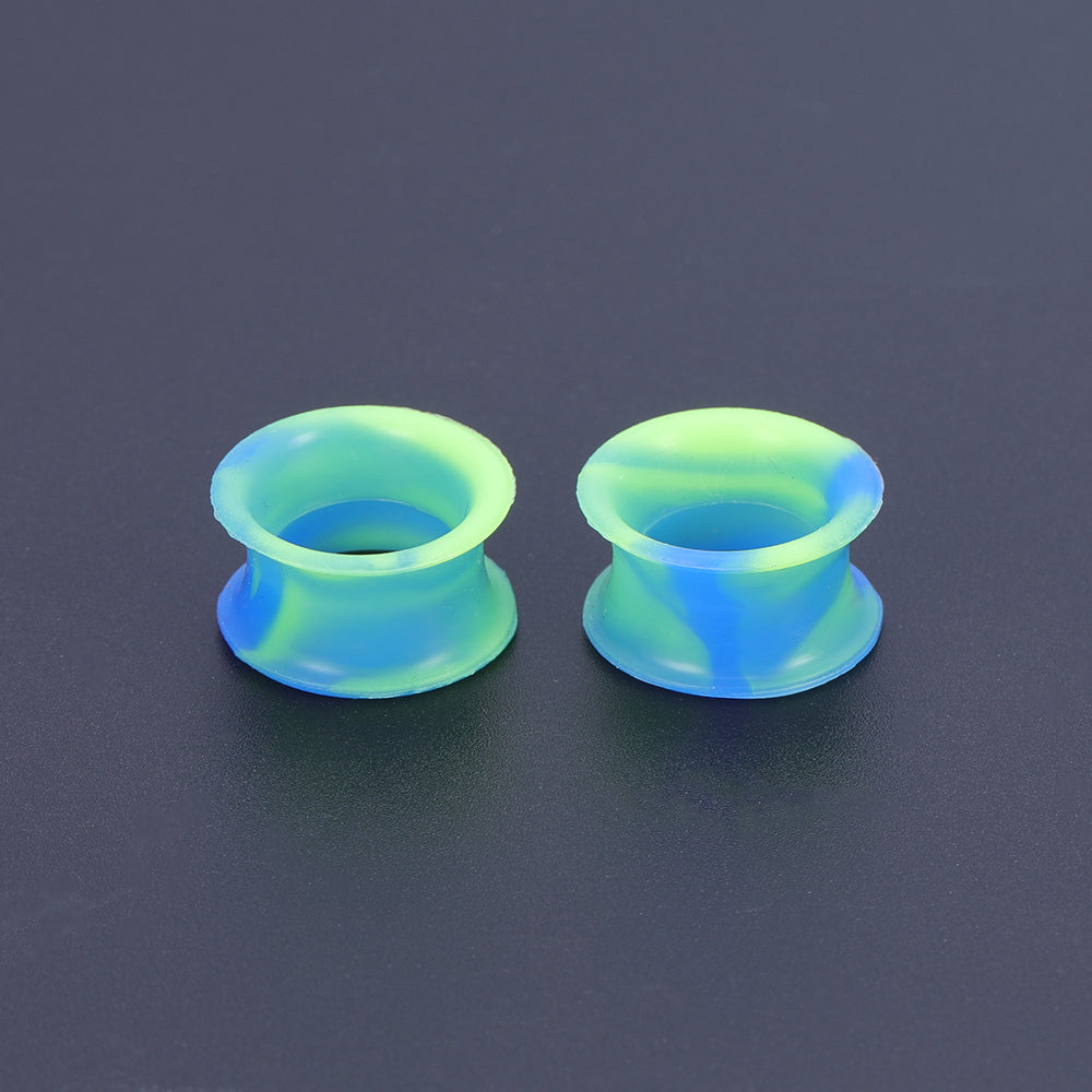 5-22mm-Thin-Silicone-Flexible-Blue-Green-Ear-Tunnels-Double-Flared-Expander-Ear-Gauges