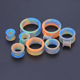 5-22mm-Thin-Silicone-Flexible-Blue-Green-Orange-Ear-Stretchers-Double-Flared-Expander-Ear-Gauges
