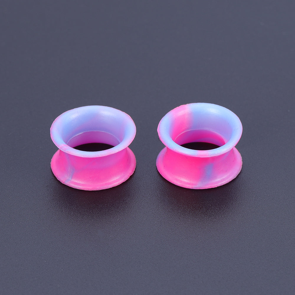 5-22mm-Thin-Silicone-Flexible-Light-Blue-Pink-Ear-Stretchers-Double-Flared-Expander-Ear-Gauges