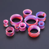 5-22mm-Thin-Silicone-Flexible-Blue-Pink-Red-Ear-Stretchers-Double-Flared-Expander-Ear-Gauges