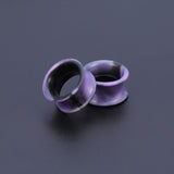 5-22mm-Thin-Silicone-Flexible-Black-Purple-Ear-plug-Double-Flared-Expander-Ear-Gauges