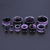 5-22mm-Thin-Silicone-Flexible-Black-Purple-Ear-Tunnels-Double-Flared-Expander-Ear-plug