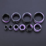 5-22mm-Thin-Silicone-Flexible-Black-Purple-Ear-Tunnels-Double-Flared-Expander-Ear-plug-tunnel