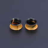 5-22mm-Thin-Silicone-Flexible-Black-Orange-Ear-Stretchers-Double-Flared-Expander-Ear-Gauges