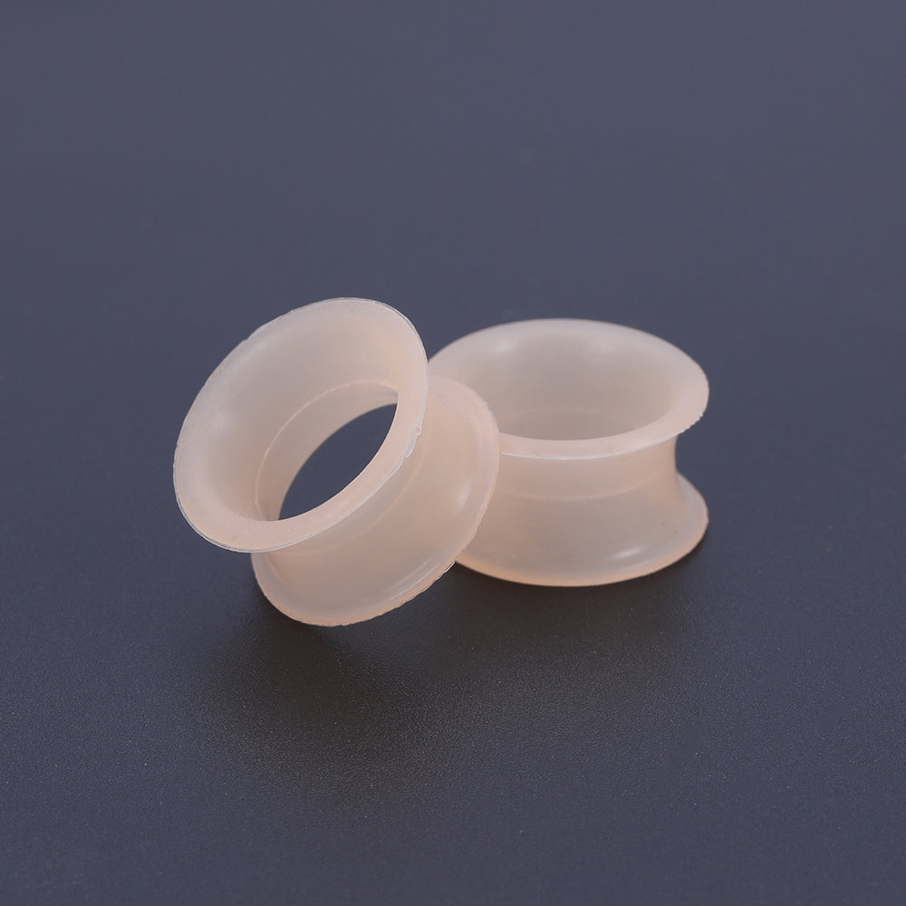5-25mm-Thin-Silicone-Flexible-Naked-Color-Ear-plug-tunnel-Double-Flared-Expander-Ear-Gauges