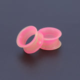 5-22mm-Thin-Silicone-Flexible-Pink-Yellow-Ear-plug-Double-Flared-Expander-Ear-Gauges