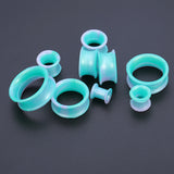 5-22mm-Thin-Silicone-Flexible-Blue-Grey-Green-Ear-Stretchers-Double-Flared-Expander-Ear-Gauges