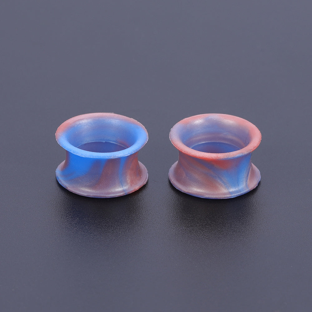 5-22mm-Thin-Silicone-Flexible-Light-Blue-Red-Ear-Stretchers-Double-Flared-Expander-Ear-Gauges