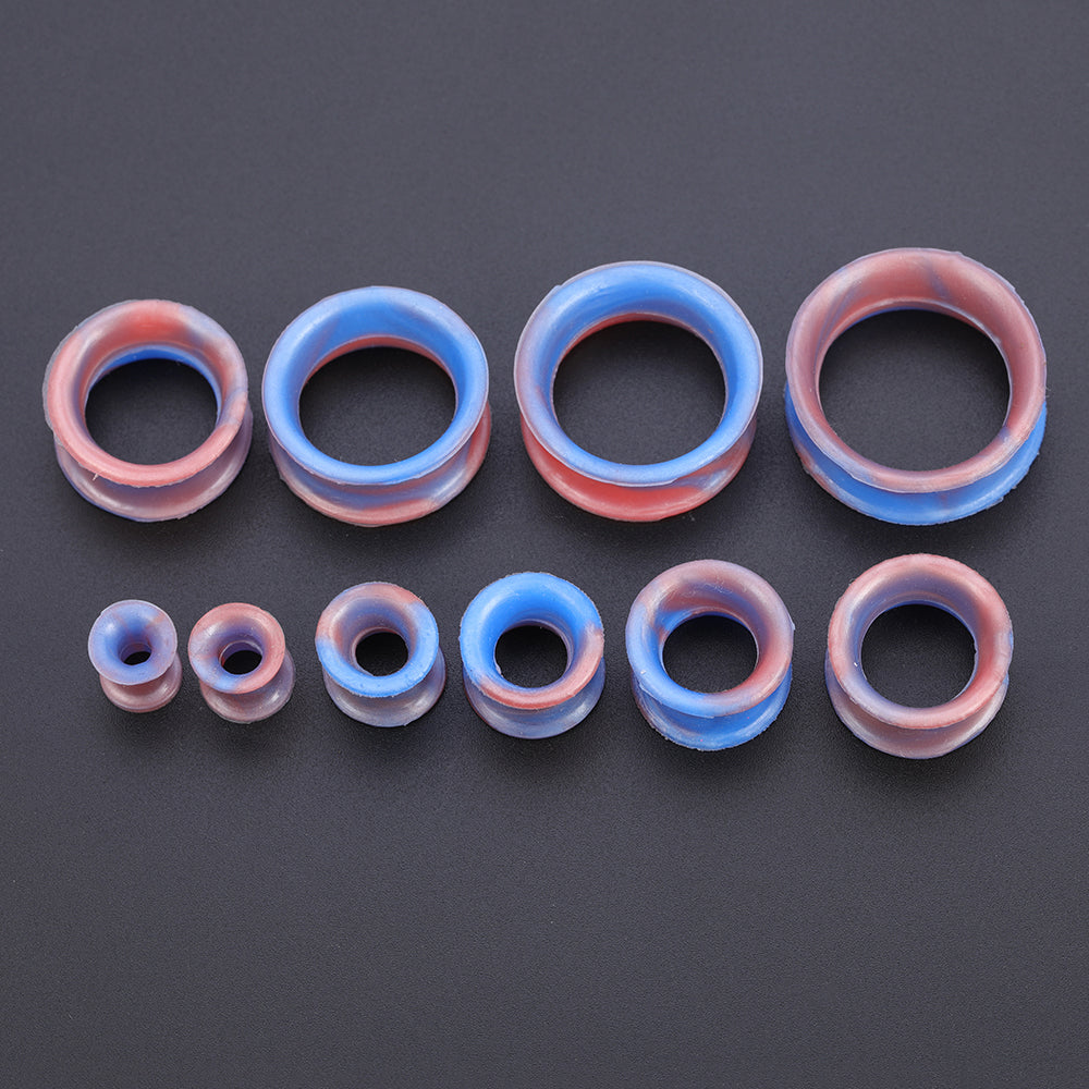 5-22mm-Thin-Silicone-Flexible-Light-Blue-Red-Ear-Tunnels-Double-Flared-Expander-Ear-Gauges