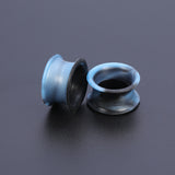 5-22mm-Thin-Silicone-Flexible-Light-Blue-Black-Ear-plug-Double-Flared-Expander-Ear-Gauges