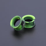 5-22mm-Thin-Silicone-Flexible-Green-Black-Ear-Tunnels-Double-Flared-Expander-Ear-plug