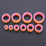 5-22mm-Thin-Silicone-Flexible-Light-Purple-Orange-Ear-Tunnels-Double-Flared-Expander-Ear-Gauges