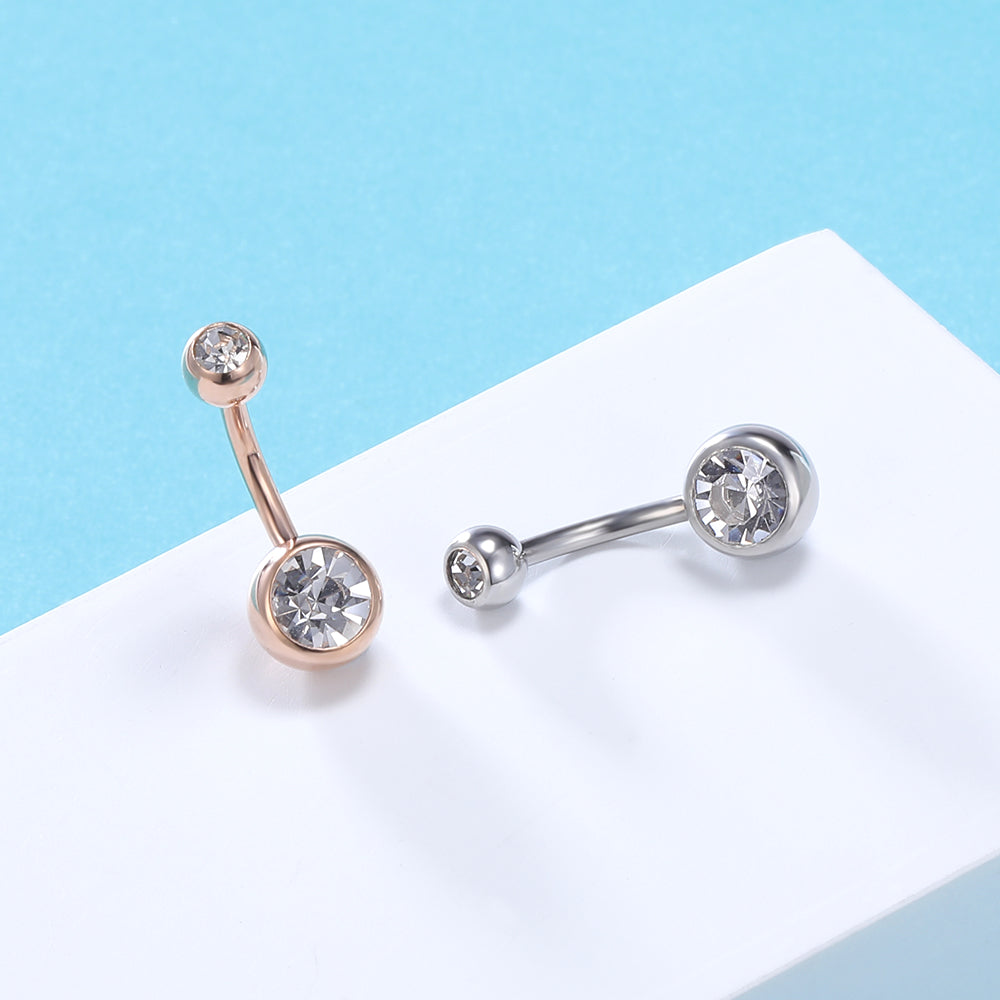 14g-double-crystal-belly-button-rings-rose-gold-belly-Navel-Ring-Piercing-jewelry