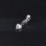 Fake-Silver-Belly-Navel-Clip-Heart-Crystal-Belly-Button-Ring