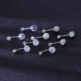  14g-Silver-Belly-Button-Rings-Crystal-Opal-Navel-Piercing