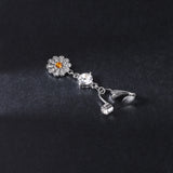 Fake-Silver-Belly-Navel-Clip-Flower-Crystal-Belly-Button-Rings