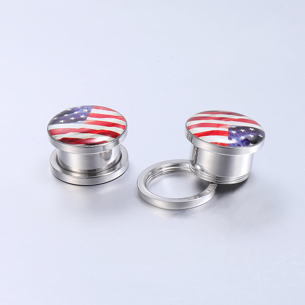 Ear-Expander-US-Flag-Stainless-Steel-Ear-Gauges-for-Women-Men