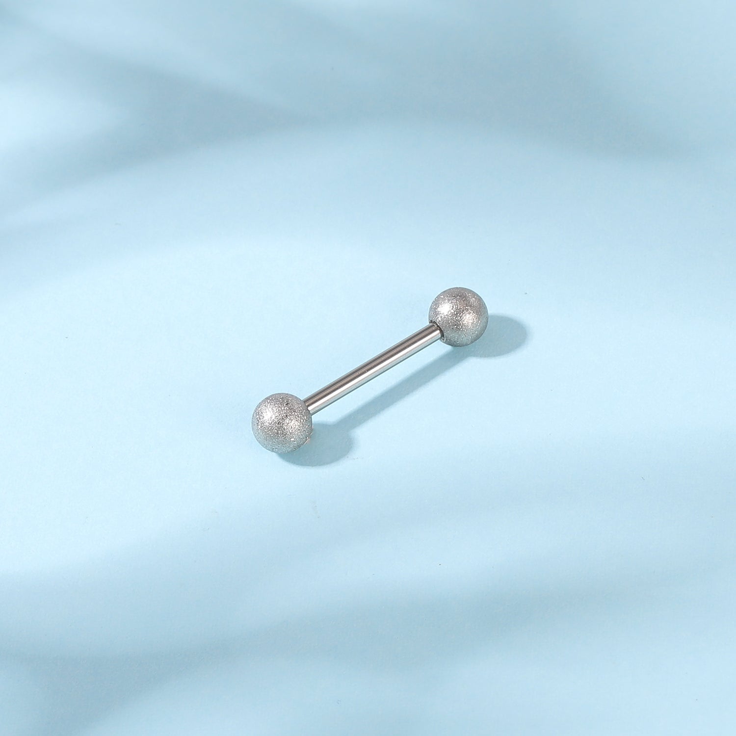 2pcs 14G Simple Nipple Ring Sliver Ball Nipple Piercing