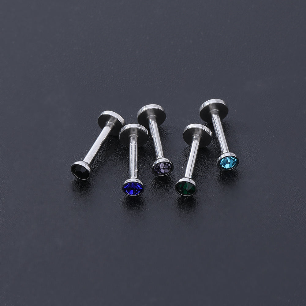20 Pcs Labret Monroe Lip Piercing Rings Crystal Cartilage Piercing Earrings-Economic Set