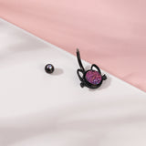Cute-Cat-Belly-Button-Rings-Black-Stainless-Steel